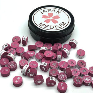 Puntas de Taco de Billar Japonesas Sakura de Piel de Cerdo de 14 mm y 8 Capas, Dureza S/M/H, Puntas de Repuesto para Taco de Billar, Accesorios de Billar - Product Image 1