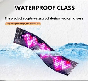 Letrero LED Programable para Automóvil, Desplazable, Resistente al Agua, Material Flexible, Pantalla LED para Tienda, Bar, Edición por Aplicación - Product Image 6