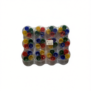 Set di Pezzi degli Scacchi in Plastica Colorata 12 Pezzi Materiali per Progetti Fai-da-Te - Product Image 3