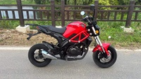 YINGANG 150 150cc Moto Mini Rétro Monocylindre Refroidie par Air ABS Idéale pour les Trajets Urbains et les Loisirs
