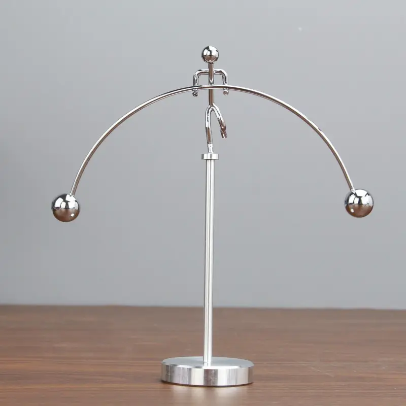 New Home Educational Pendulum Newton Cradle Balance Ball Tumbler Desk Toy Metal Balance Ball Toys