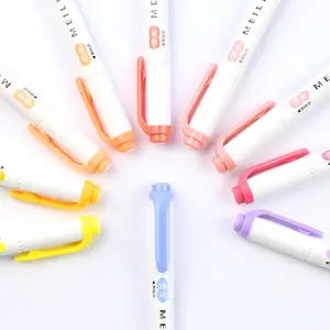 25 farben Helle Farbe Hohe Qualität Faser Spitze Benutzerdefinierte Großhandel Highlighter Stick Set