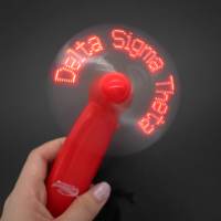 Tüm gruplar katlanabilir Zeta Phi Beta rity rity Logo Led el Fan özel Mini elektrikli mesaj Fan