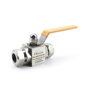 Swagelok tipi fabrika 6000 Wog küresel vana çift yüksük bağlantı kendini sızdırmazlık fonksiyonu ile Blowout geçirmez kök - Product Image 1