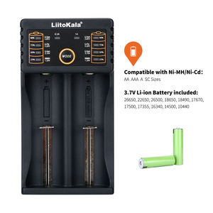Liitokala, Cargador rápido de 18650 V, 1,2 V, 3,7 V, 3,2 V, 3,85 V, <span class=keywords><strong>AA</strong></span>, AAA, 26650, 10440, 14500 16340, 25500, cargador inteligente de batería de litio - Product Image 2