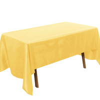 Nappe de table en polyester personnalisée en usine nappe de couleur unie nappe imperméable bon marché pour hôtel fête restaurant mariage