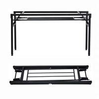Banc pliant portable d'extérieur moderne en fer, durable et écologique, pour camping et terrasse, vente en gros à prix abordable
