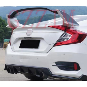 ABS fibra di carbonio tipo <span class=keywords><strong>R</strong></span> stile bagagliaio posteriore bagagliaio alettone accessori esterni per 2016 civici - Product Image 3