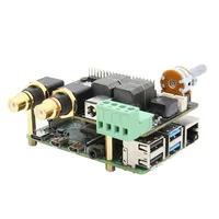 Carte d'extension DAC+AMP HiFi X5500 pour Raspberry Pi 4, carte audio compatible avec les cartes de stockage X872/X850/X860 pour Pi 4 Modèle B/3B+