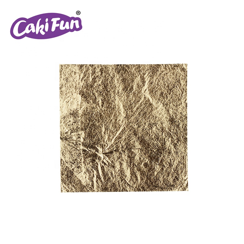 Любят выпечку 93x93 мм 24 карат натуральная буклет золото мороженое печенье Макарон Шоколад Торт украшения съедобный золотой лист алюминиевой фольги