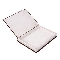 Boîte cadeau moderne haut de gamme en forme de livre, doublure en éponge artistique, matériaux écologiques biodégradables, fermeture magnétique, art doré