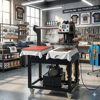 Presse à chaud grand format 40x60 CM pour la personnalisation intégrale des t-shirts, des sacs en toile et des puzzles en bois