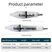 12/17cm Mini Tiefsee-LED-Angellampe 5-Farben-Blitzlicht Effektiver Grüner Blauer Unterwasser-Blitzköder für Fisch/Tintenfisch IP68