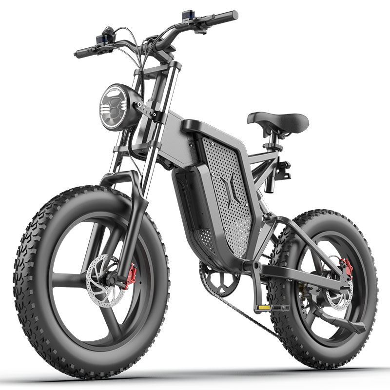 X20 E-Mountain Bike - 20inch Electric Bicycle with 2000W Power