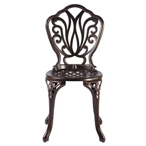 वाटरप्रूफ आउटडोर आँगन डाइनिंग फर्नीचर गार्डन कास्ट एल्यूमिनियम कॉफी टेबल 2 कुर्सियाँ सेट - Product Image 3