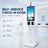 Kiosque tactile multifonctionnel tout-en-un de 21,5, 23,8, 27 et 32 pouces avec paiement en libre-service, caméra, lecteur NFC, imprimante, 1920x1080 SDK