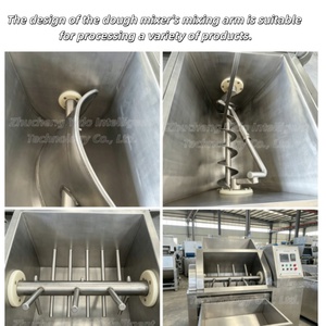 Mélangeur <span class=keywords><strong>à</strong></span> pâte horizontal sous vide en acier inoxydable pour la fabrication de nouilles et de raviolis, machine <span class=keywords><strong>à</strong></span> pétrir la pâte sous vide de type bac - Product Image 2