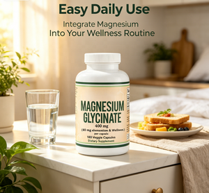 Glycinate de magnésium 400 mg 180 capsules Soutien sommeil, muscles, cœur Végétalien Sans gluten Non-OGM par Double Wood Supplements - Product Image 6