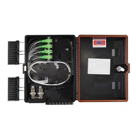 Caja de terminación de fibra óptica FTTX de 16 núcleos de alta calidad, bandeja de empalme, armario de distribución de montaje en pared para red interior