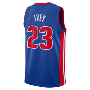Erkek Detroit #23 Jaden Ivey klasik basketbol üniforması nefes hızlı kuru işlemeli dikişli spor kıyafetleri - Product Image 1