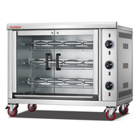 Machine à rôtir le poulet en acier inoxydable, four à rôtir le poulet, machine à griller le poulet rotative FLAMEMAX HGJ-3PA