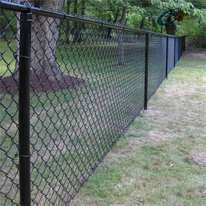 Clôture en métal pour jardin extérieur, clôture commerciale et résidentielle, panneaux de clôture en grillage métallique noir recouvert de PVC avec <span class=keywords><strong>portail</strong></span> - Product Image 4