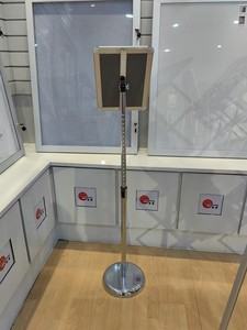 Có thể điều chỉnh A4 nhôm Áp phích đứng Snap khung hiển thị dấu hiệu chủ kim loại menu đứng với điều chỉnh chiều cao tầng hiển thị giá - Product Image 6