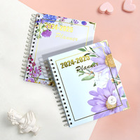 Échantillon gratuit personnalisé 2024-2025 Design Hardcover Spiral Journal Notebook Planner With Pocket