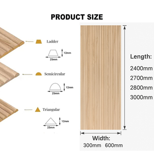 3d טבור לוחות סופר גמיש mdf לבן אלון/עץ אגוז שחור עץ קיר - Product Image 3