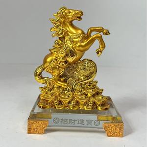 Ornamento ecologico del cavallo della resina per il tesoro della ricchezza della decorazione del cavallo abita per la celebrazione dell'inaugurazione della casa del gabinetto del soggiorno - Product Image 6