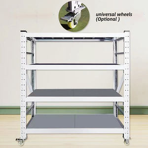 조정 가능한 중형 듀티 차고 보관 랙 철 작업대 4 계층 장경간 선반 유닛 - Product Image 6