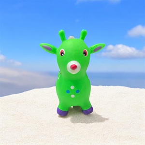 60x54x40cm per bambini Set di tramoggia spaziale gonfiabile che rimbalza cervo giocattolo con manico musicale divertenti giocattoli da salto per bambini - Product Image 2