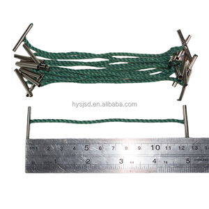 Venta directa de fábrica Etiquetas de tesorería de algodón con extremos de plástico terminados en metal personalizadas para documentos vinculantes - Product Image 3