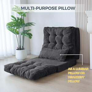 Foldable <b>Sofa</b> Bed With Backrest <b>Support</b> Portable Multifunctional Single Size Foam Filling For Adults And Children - Product Image 2