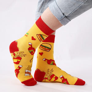 Nueva moda Crazy Snack Food <span class=keywords><strong>Pizza</strong></span> Sushi café pollo pierna fideos calcetines mujeres hombres novedad divertidos calcetines de algodón - Product Image 5