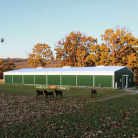 Structure en acier préfabriquée durable pour entrepôts, écuries et bâtiments équestres intérieurs et arènes de manége