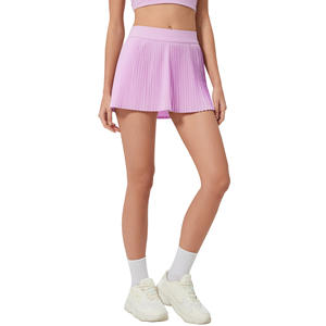 DQ1230 Dames Plus Size Hoge Kwaliteit Ademend <span class=keywords><strong>2</strong></span>-in-1 Geplooide Rok Golf Tennis Pickleball Padel Kleding Rok Met Zak - Product Image 4