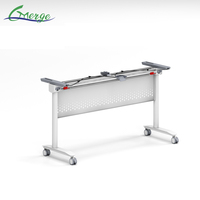 Table de formation pliable et empilable en fer, réglable en hauteur, idéale pour les salles de classe, les bureaux, les salles de formation et les salles de réunion – Offre Spéciale