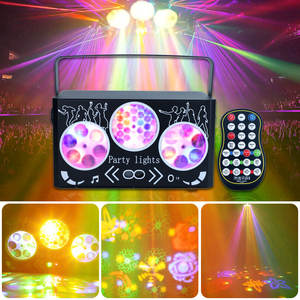 YSH lazer 3-Gobo tekerlek LED sahne ışıkları uzaktan kumanda DMX Club disko ışığı işık düğün partiler ve konserler için - Product Image 4