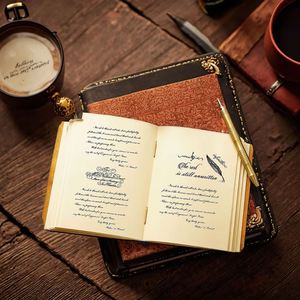 Handmade Modern Cowhide Embossed Sketchbook Notebook Genuine Leather Journal <b>Creative</b> Diary Promotional Portable Welcome <b>Gift</b> - Product Image 5