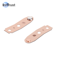 Composants de précision en métal estampé pour thermostat avec contacts électriques argentés, composants moulés par injection plastique