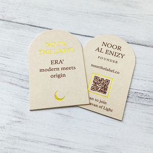 高品质双面胶印名片拱形箔冲压表示波纹双面纸板 - Product Image 3