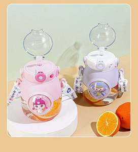Wholesale <b>Gifts</b> Cute Children 1000ml <b>Large</b> Capacity Kids School Portable Sports Water Bottle With Strap - Product Image 6