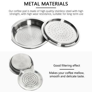 Juego de 1 cápsulas de café reutilizables para el hogar, filtro de café de acero inoxidable, taza de cápsula de café Compatible con las cafeteras <span class=keywords><strong>Senseo</strong></span> Espresso - Product Image 5