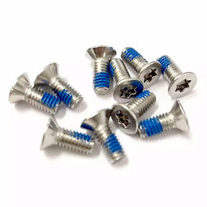Tornillo de Dispensación <span class=keywords><strong>M2</strong></span> de Acero Inoxidable Azul, Antiaflojamiento, Cabeza Avellanada Torx, ISO14581 GB2673, Disponible en 25/40/50mm - Product Image 1