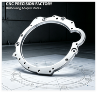 Plaques d'adaptation de carter moteur en aluminium usinées CNC sur mesure pour transmission
