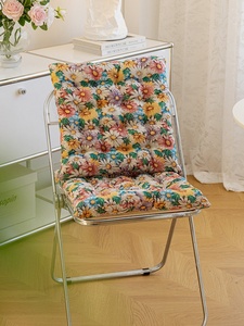 Cojín de Asiento <span class=keywords><strong>Rectangular</strong></span> Floral de Tela <span class=keywords><strong>Relleno</strong></span> de Esponja para Todas las Estaciones, para Sillas de Comedor y Taburetes de Estudiante - Product Image 6