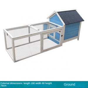 Grande pollaio esterno in legno con apriporta in metallo pollaio per piccoli animali come anatre conigli gabbia polli - Product Image 3