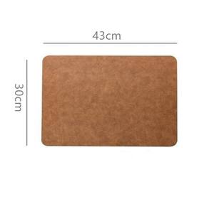 Vegan Leather Eco-Friendly Customizable Desk <b>Mat</b> Modern Design for Table and Dining Use Household Decoration - Product Image 6