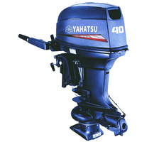 Moteur hors-bord YAHATSU 2 temps 40 CV à propulsion par jet, démarrage électrique, trim et tilt électriques, commande par timon, compatible avec les modèles d'origine YAMAHA